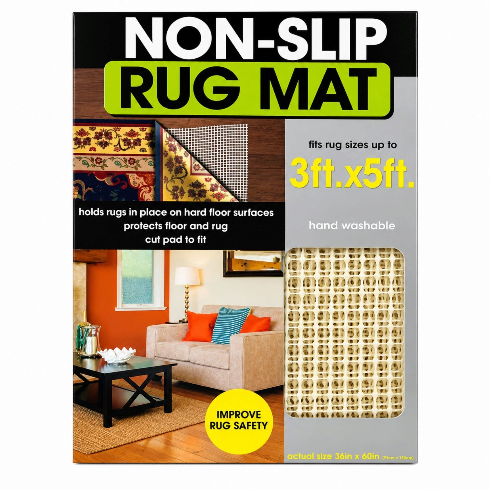 Protective Non-Slip Rug Mat (pack of 7)