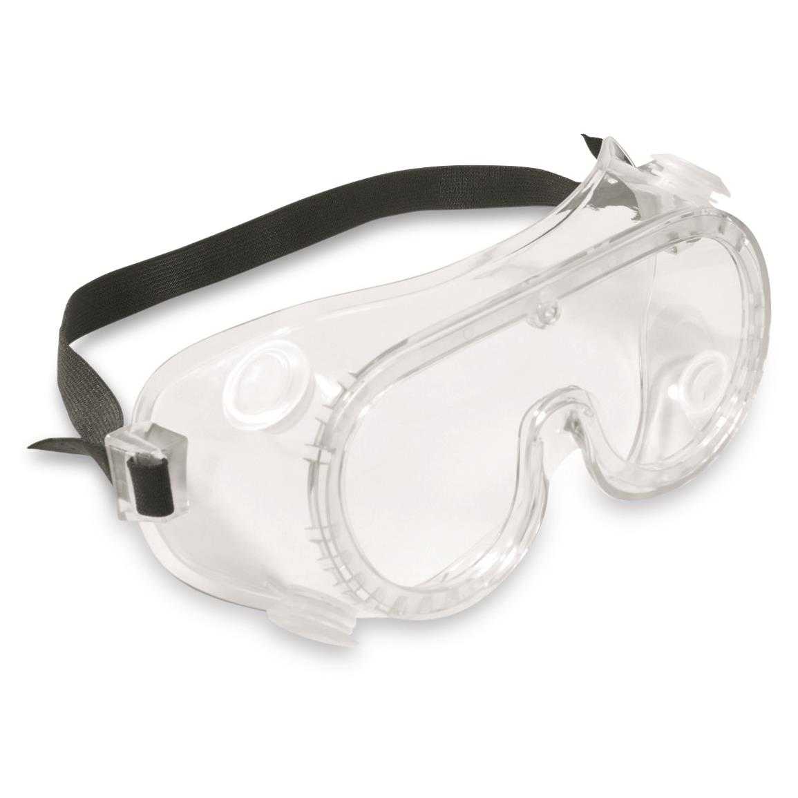Czech Military Surplus Clear Safety Goggles, 3 Pack, New