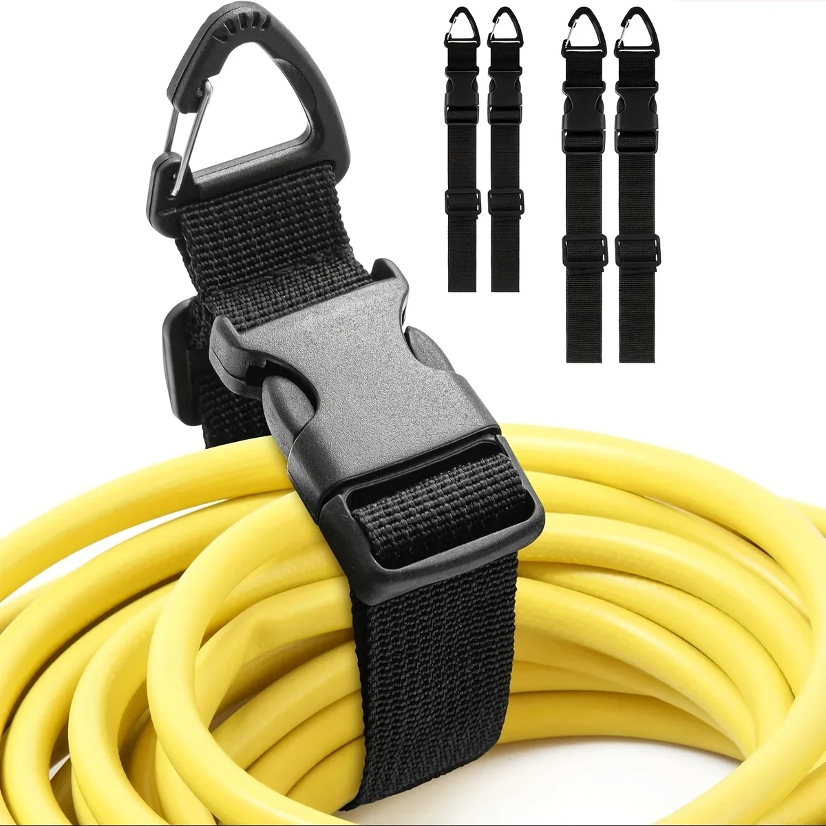 Heavy-duty extension cord storage straps, 2 to 12 pack — representative supplier photograph