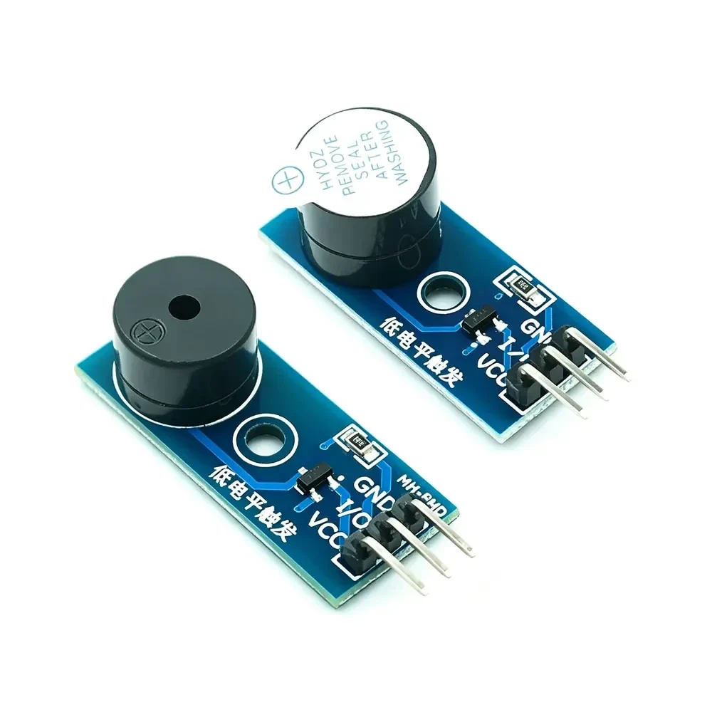 Buzzer modules for microcontroller projects, pack of 5, active or passive — representative supplier photograph