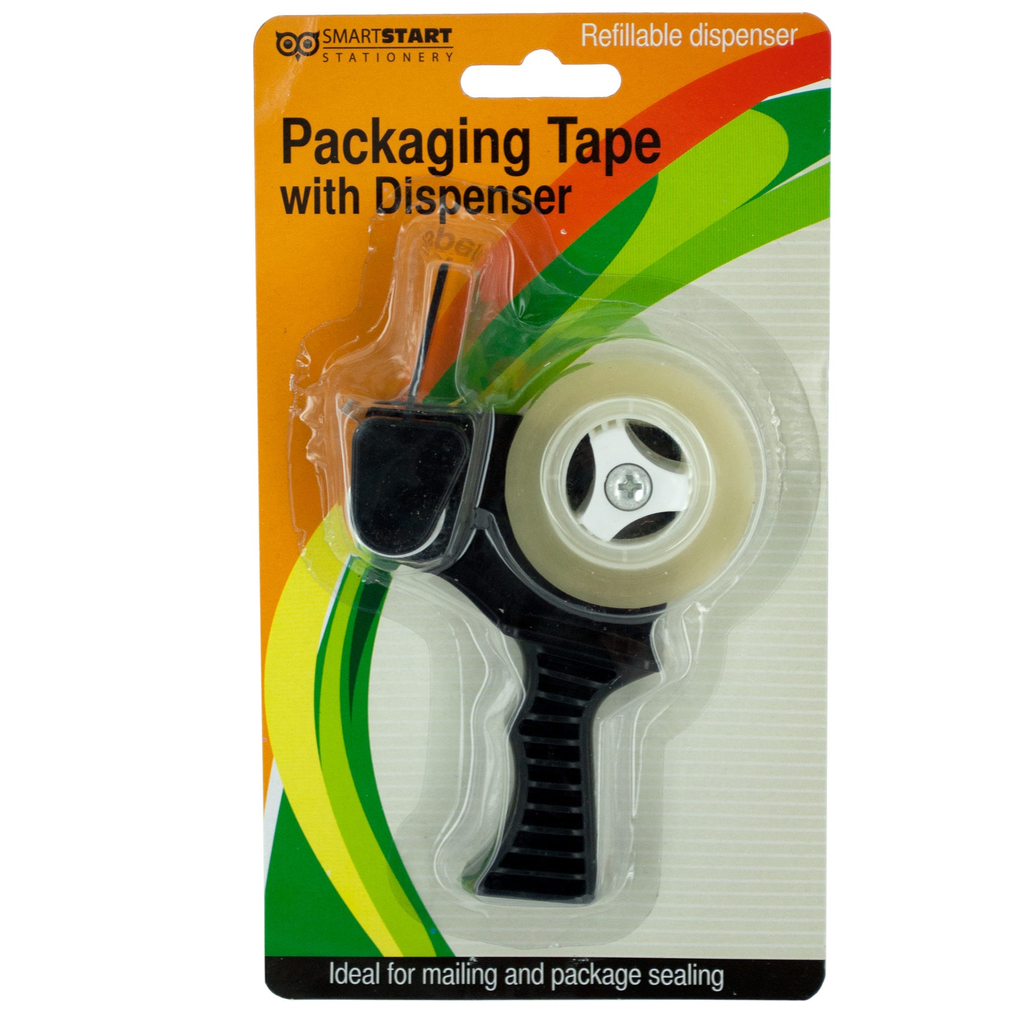 Bulk 24-Pack: Packaging Tape with Refillable Dispenser