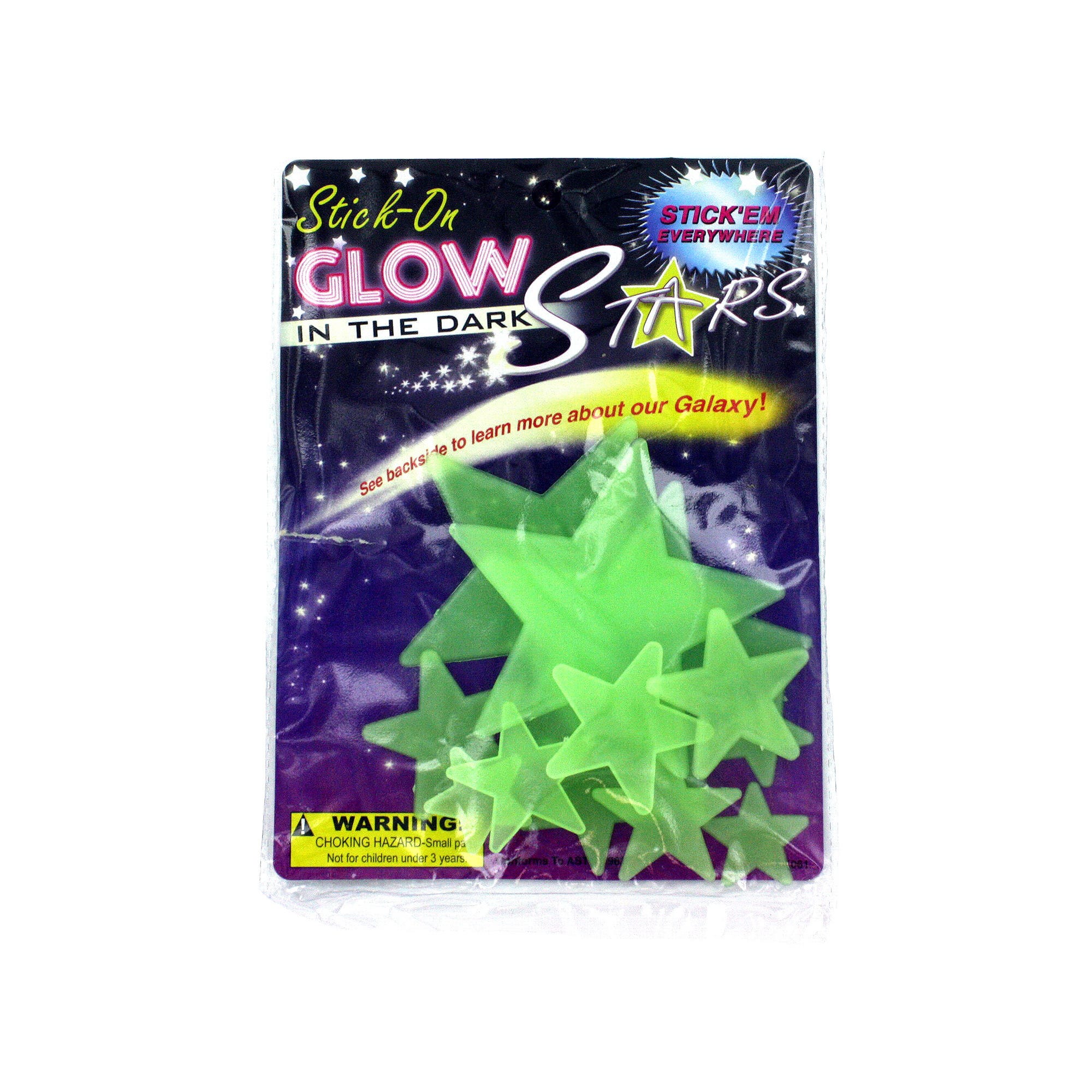 Bulk 24-Pack: Stick-On Glow in the Dark Stars
