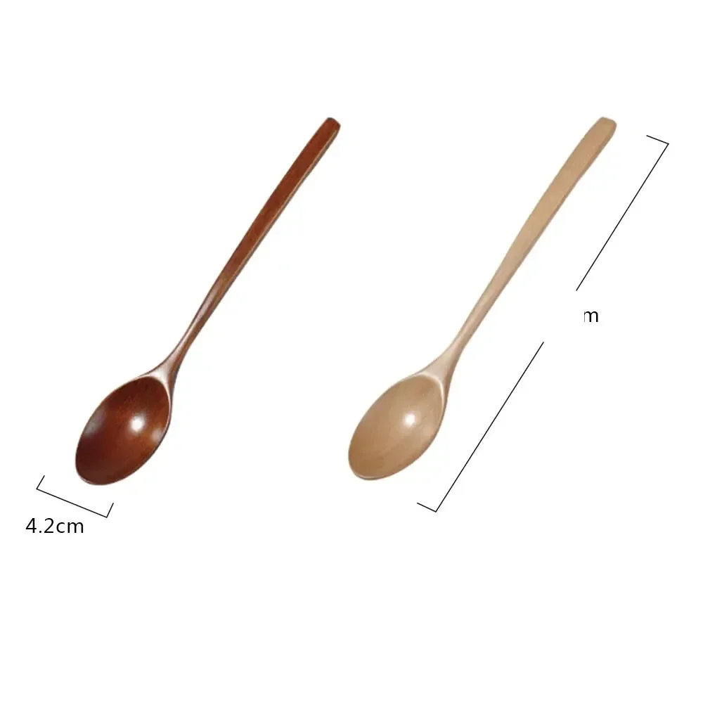 Long-handled wooden spoon, 23.5 cm — representative supplier photograph