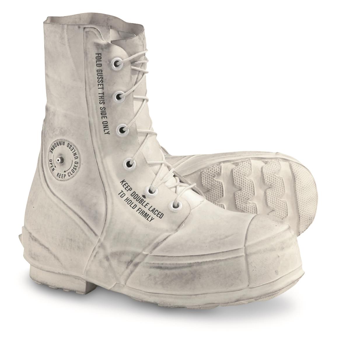 U.S. Military Surplus White Bunny Boots, Used — 3 / 2E - Wide
