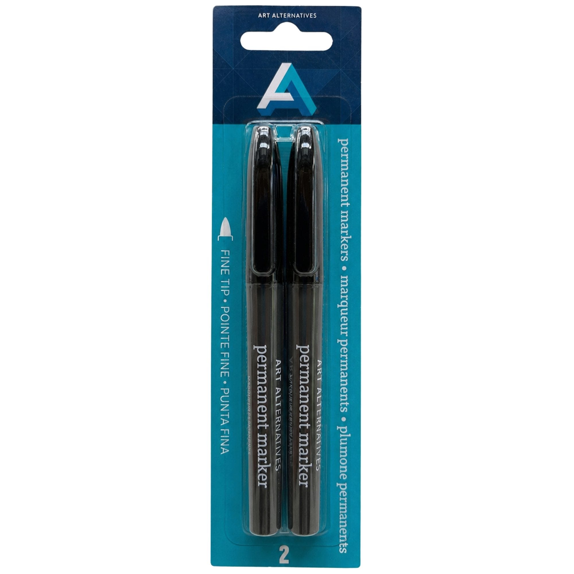 Bulk 36-Pack: Art Alternatives 2 Pack Permanent Markers in Black