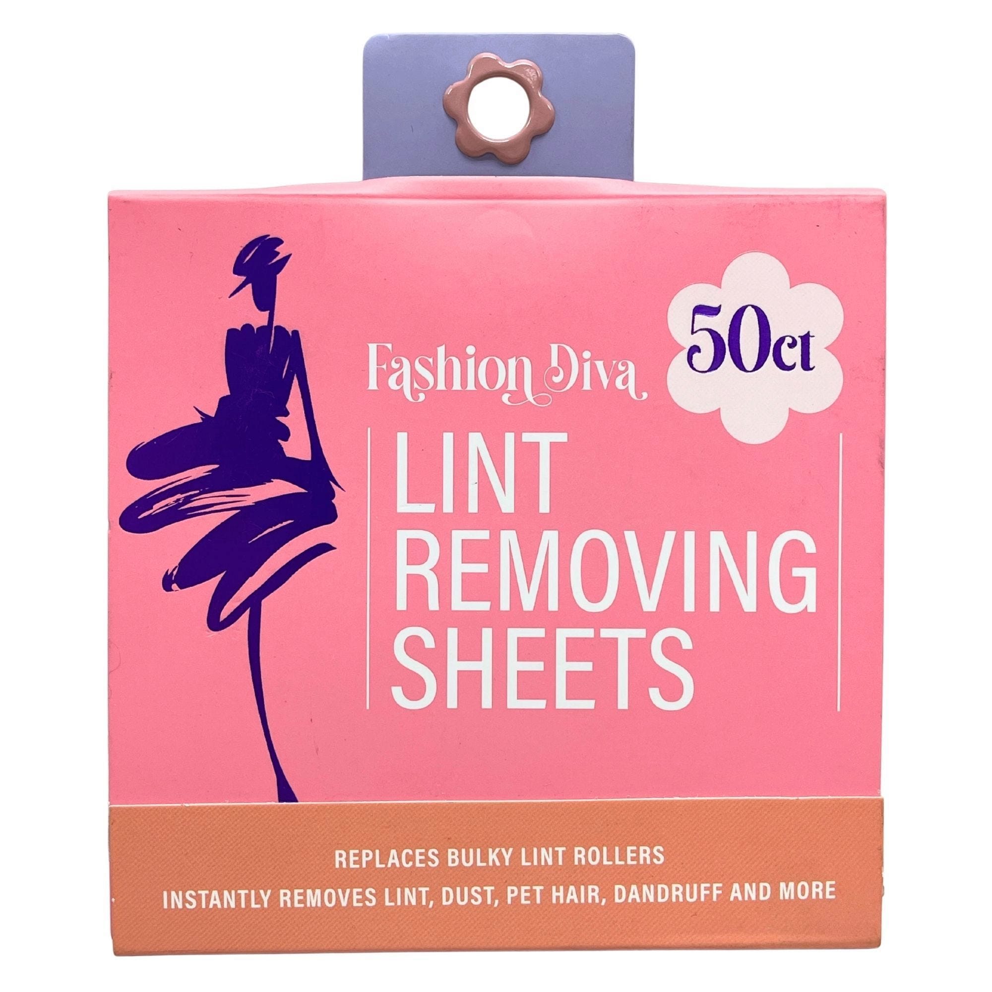Bulk 36-Pack: Fashion Diva 50 Count Flower Shaped Lint Removing Sheets