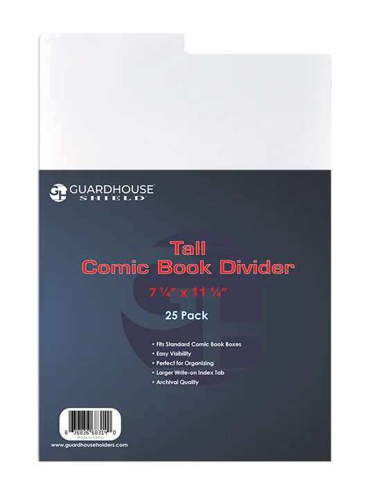 Tall Comic Book Divider - 7 1/4 x 11 1/4