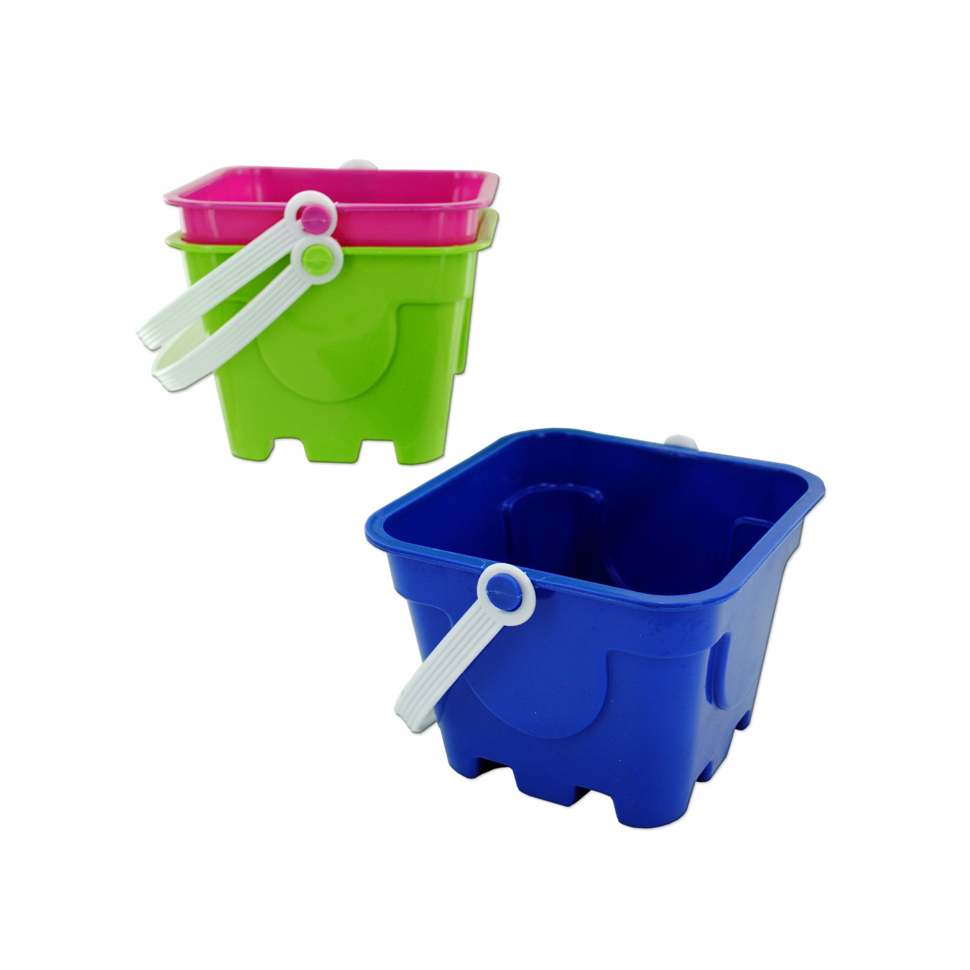 Bulk 24-Pack: Square Mold Beach Pail