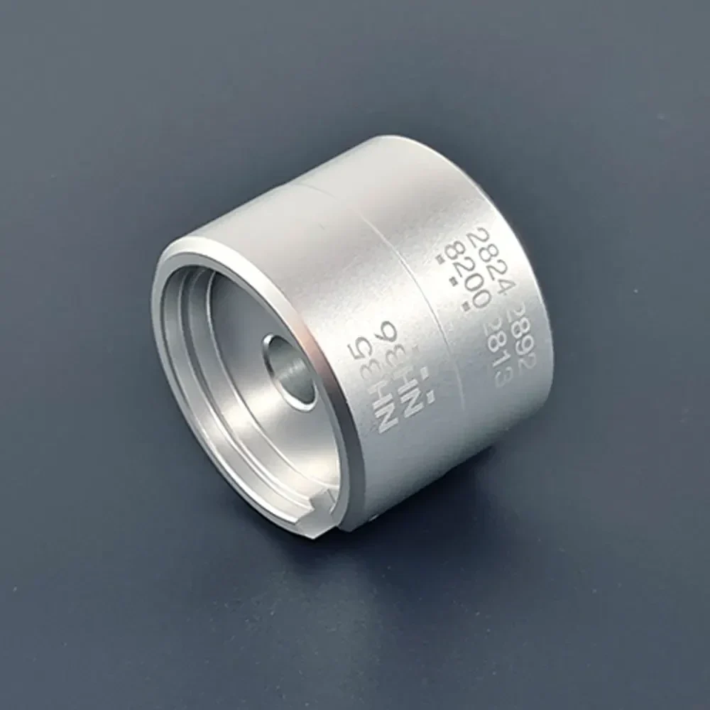 Watch movement holder for NH35, NH36 and 2824-size movements — representative supplier photograph