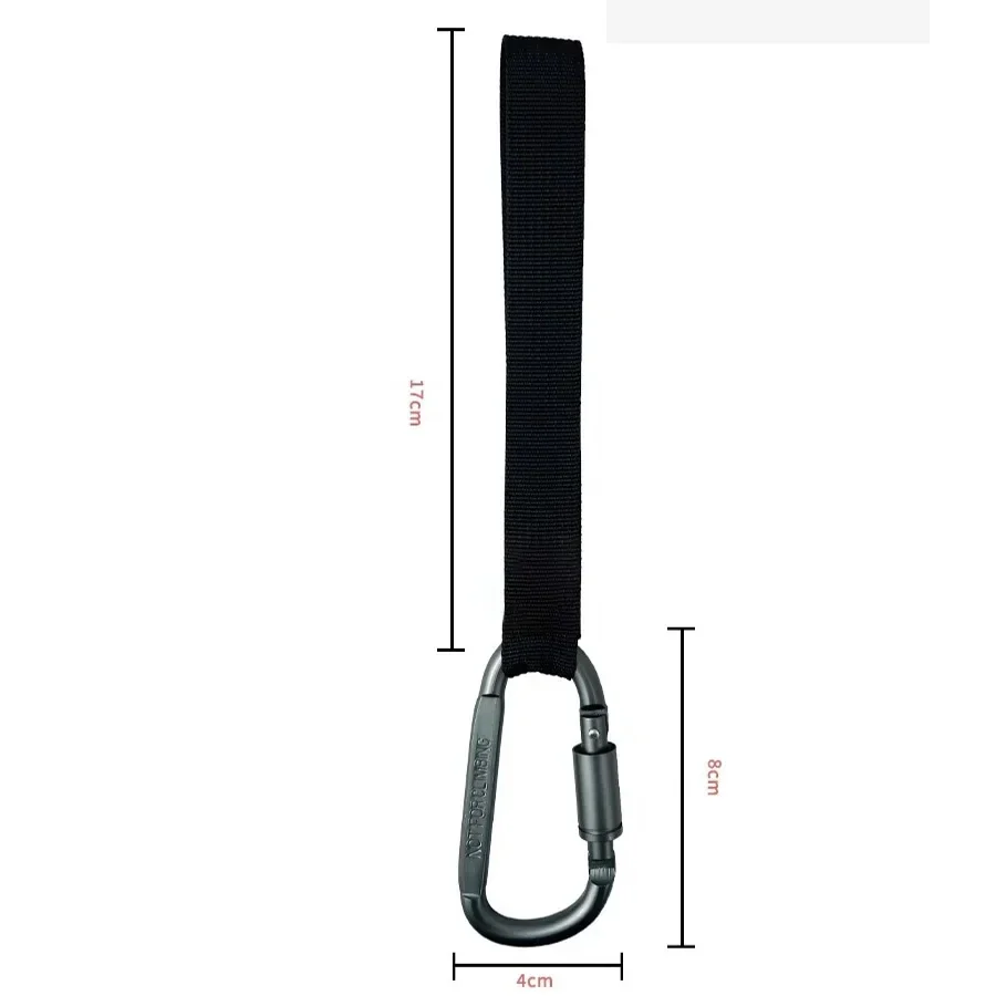 Strap-on carabiner hooks for scooter and e-bike handlebars, set of 2 — representative supplier photograph