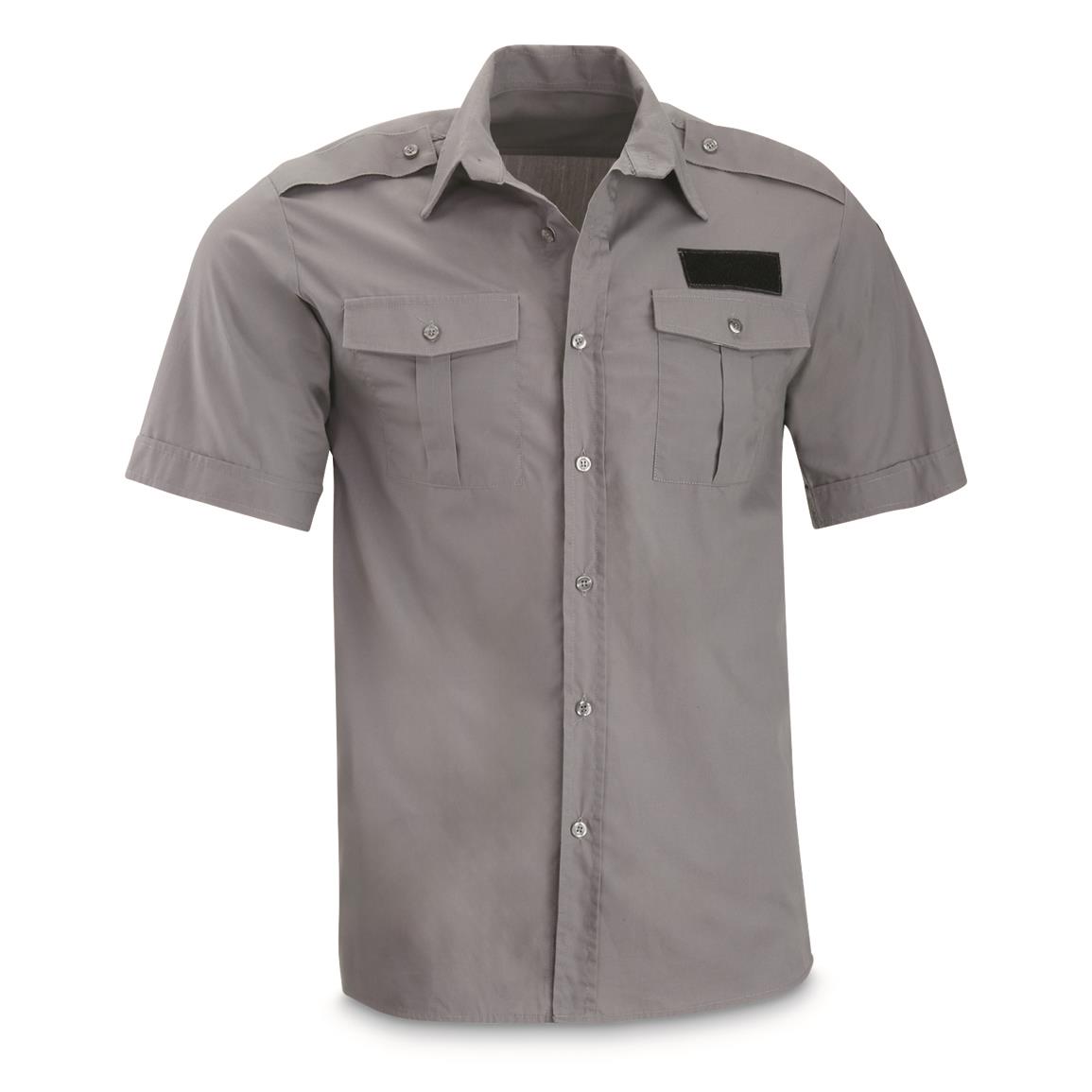 Romanian Police Academy Short Sleeve Service Shirt, New — SMALL / Gray