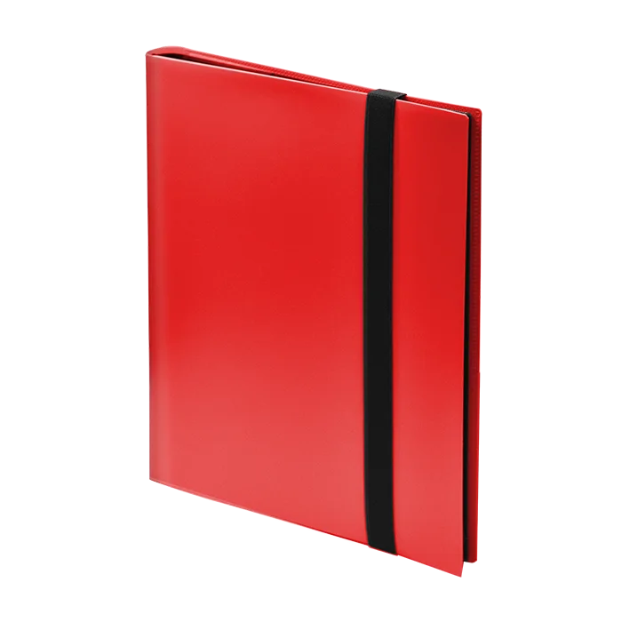 9 Pocket Trading Card Folio - Red