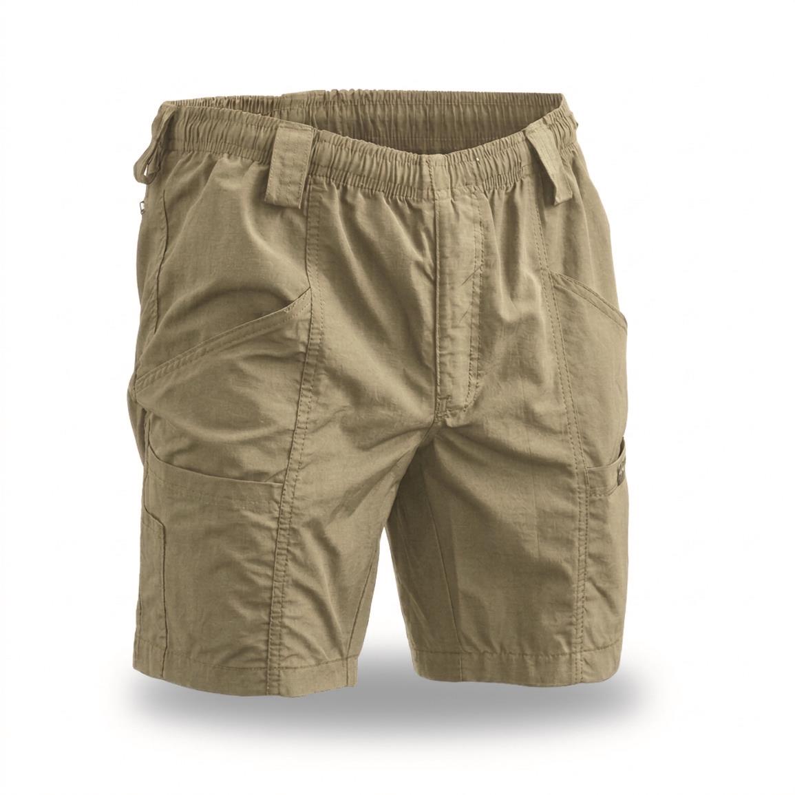 U.S. Municipal Surplus Mocean Velocity Shorts, 2 Pack, New — LARGE / Khaki
