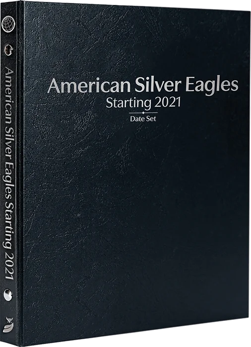 American Silver Eagles Starting 2021, Date Set P, S & W (Black)