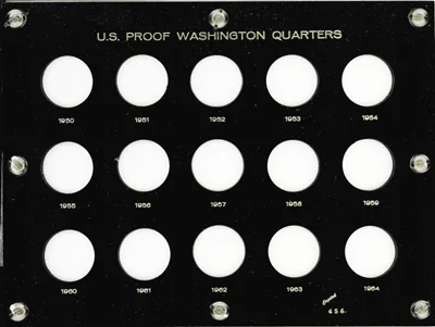 U.S. Proof Washington Quarters 1950-1964 (The Silver Coins)