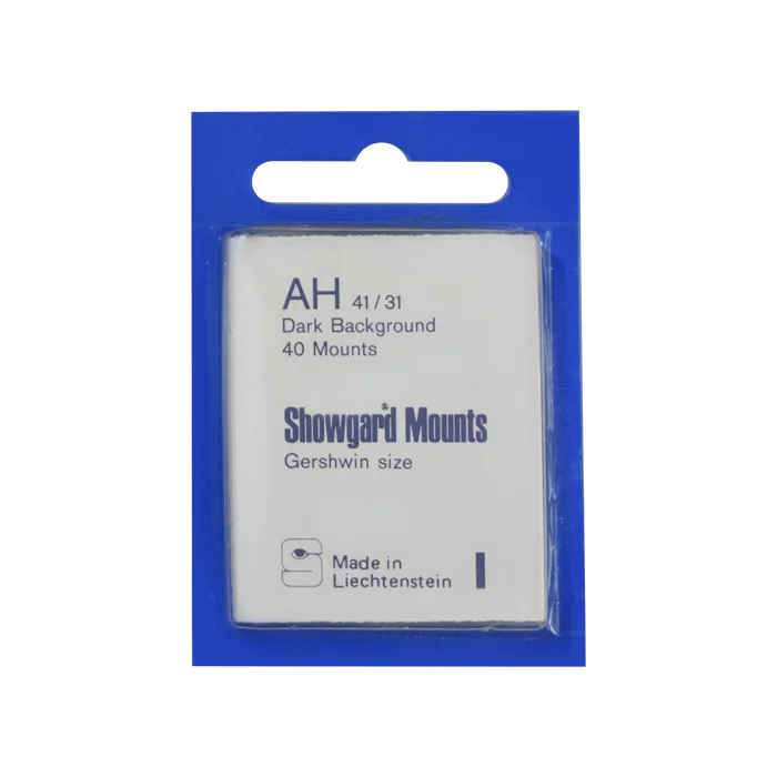 52x36mm Showgard Mounts - Pre-cut Singles (Black)