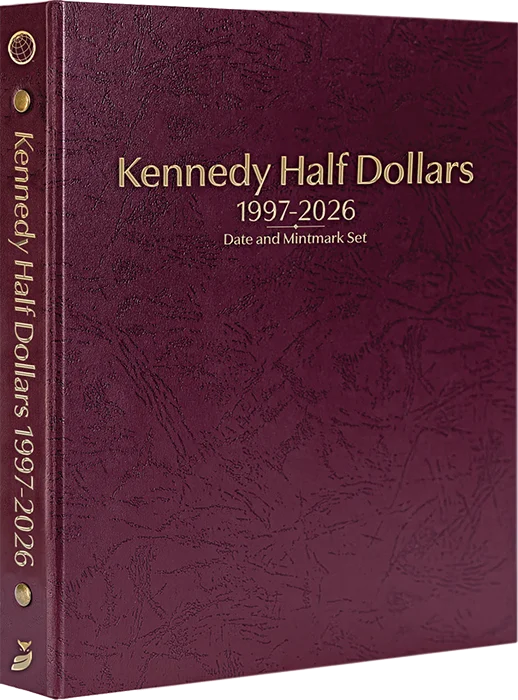 Kennedy Half Dollars 1997-2026, Date & Mintmark Set P, D & S (Burgundy)