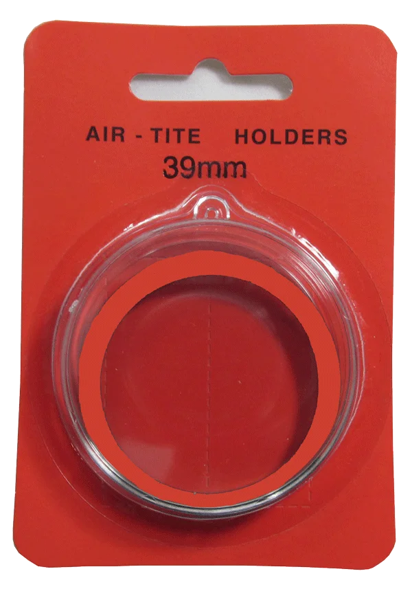 Air Tite 39mm Retail Package Holders - Holiday Ornament Red