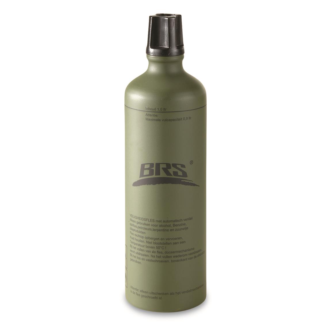Dutch Military Surplus 1L Aluminum Fuel Bottle, New