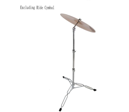 Drum Set Vertical And Diagonal Rhythm Cymbal Stand — Silver