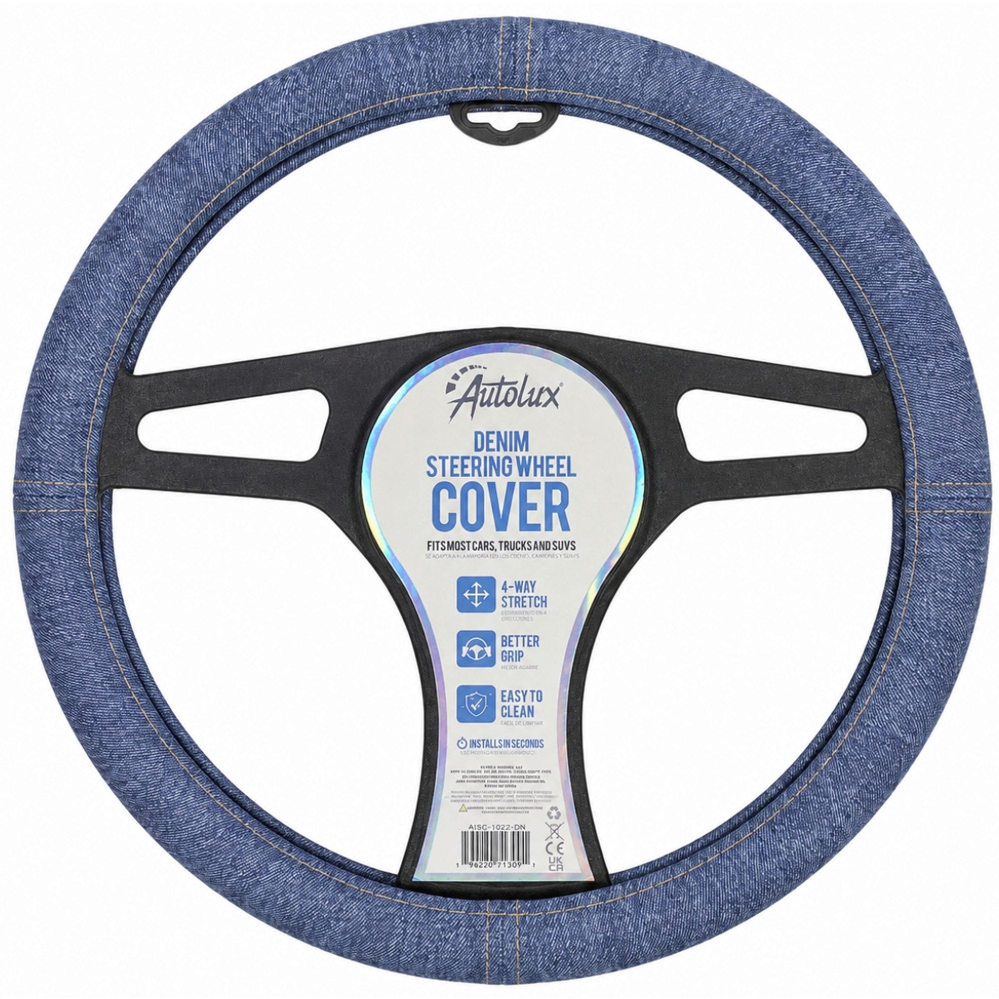 Auto Lux Denim Steering Wheel Cover (pack of 6)