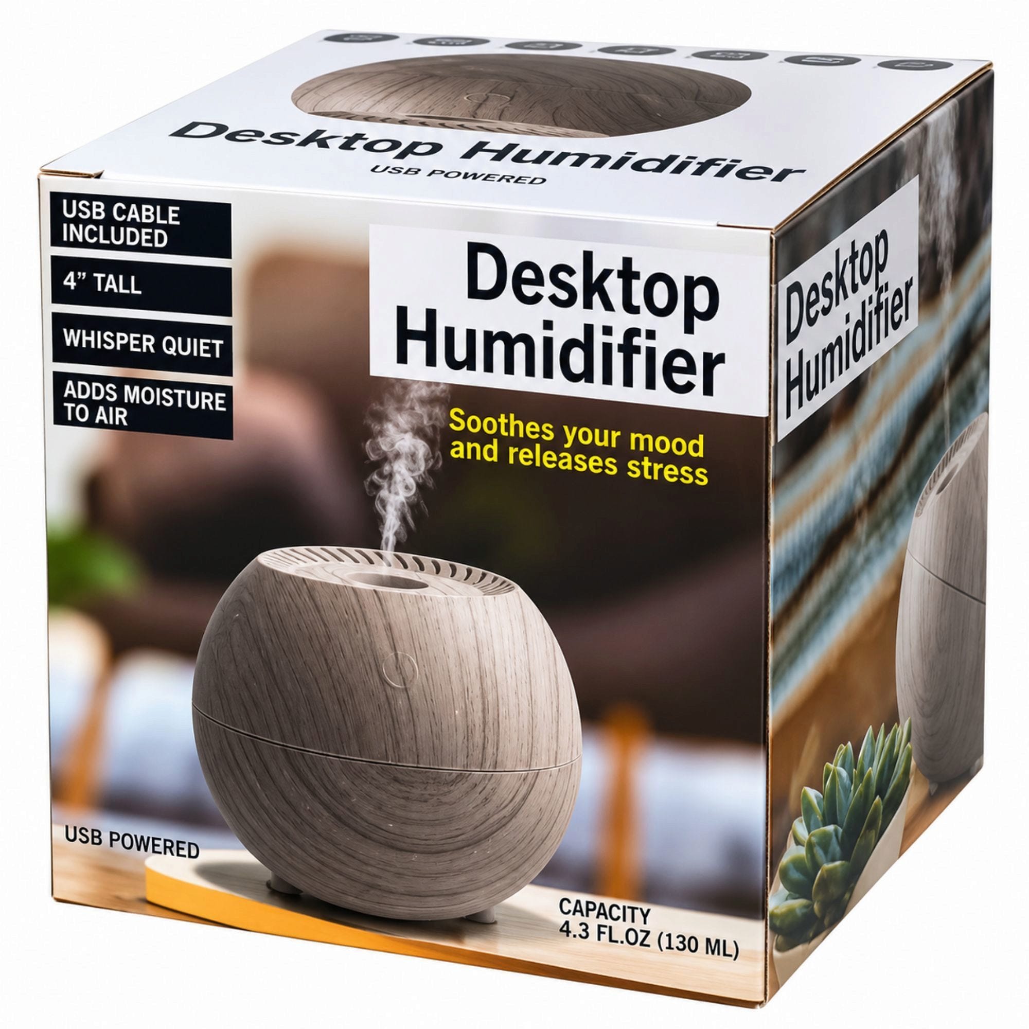 Bulk 12-Pack: Stylish Sphere Humidifier 130ml