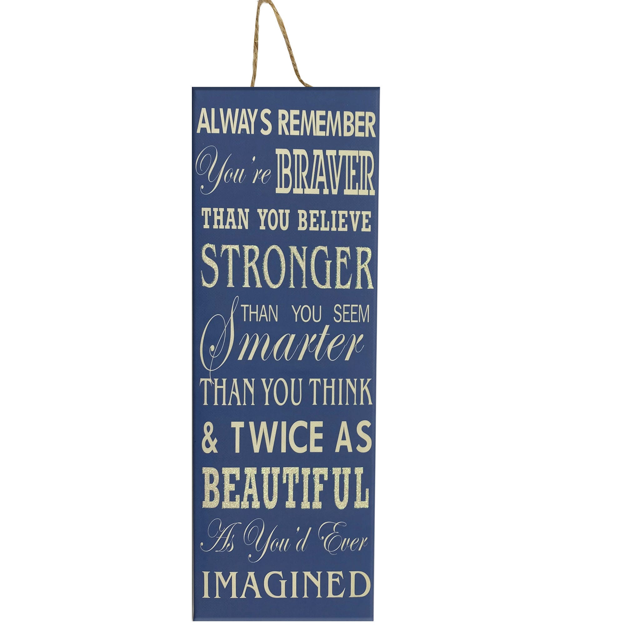 Bulk 25-Pack: Blue "Always Remember" Wall Canvas Decor