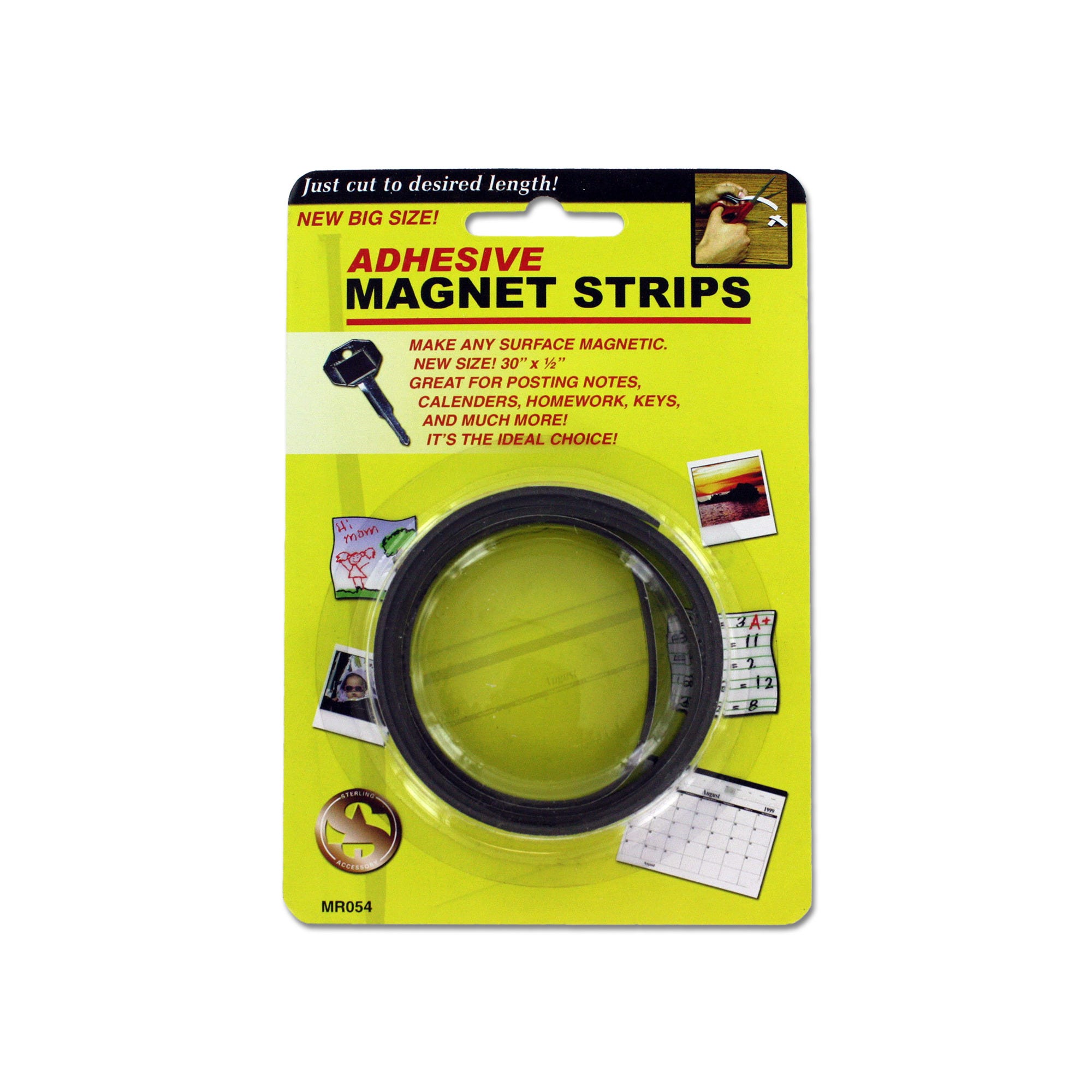 Bulk 24-Pack: Adhesive Magnet Strips