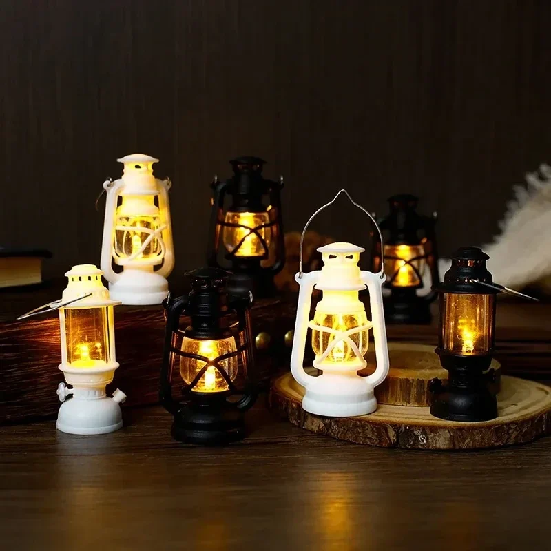 Mini LED lantern ornament, 6 cm, battery included — representative supplier photograph
