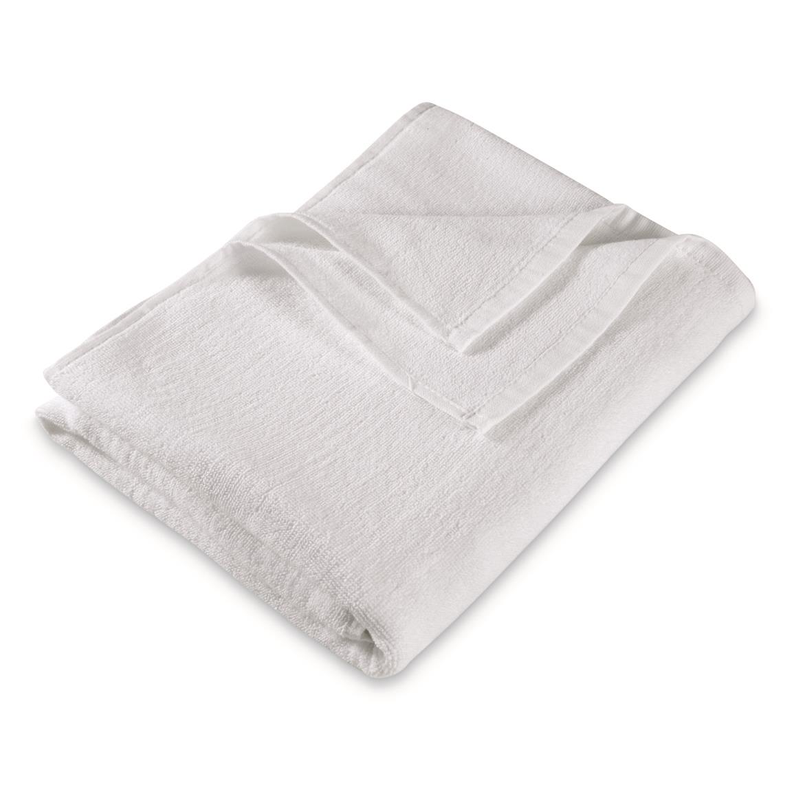 Greek Military Surplus Bath Towels, 2 Pack, New