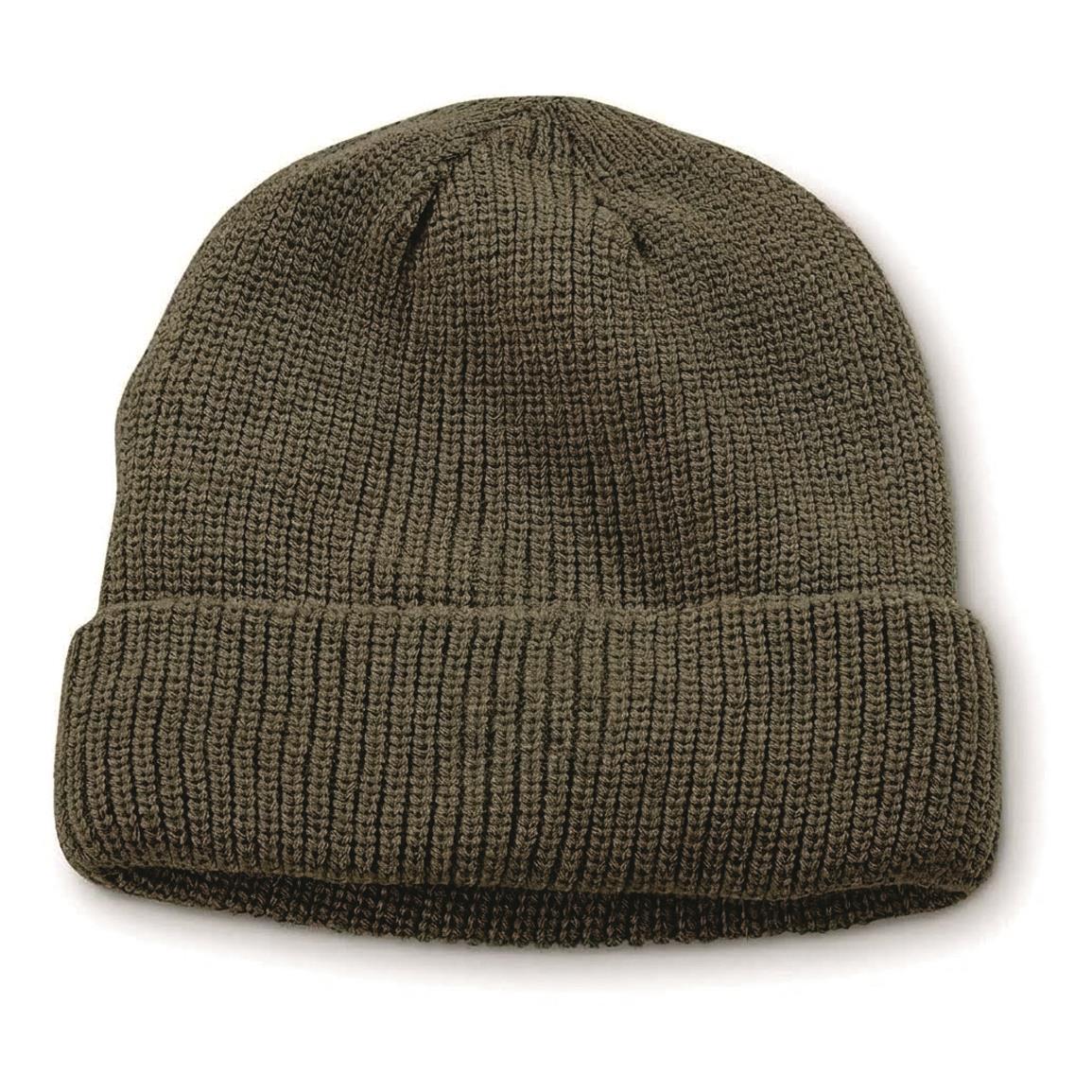 Mil-Tec Thinsulate Olive Drab Watch Caps, 2 Pack