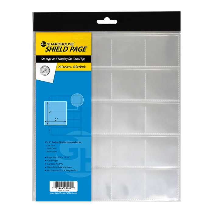 Guardhouse Shield 20 Pocket (10 pack) Polypropylene Pages