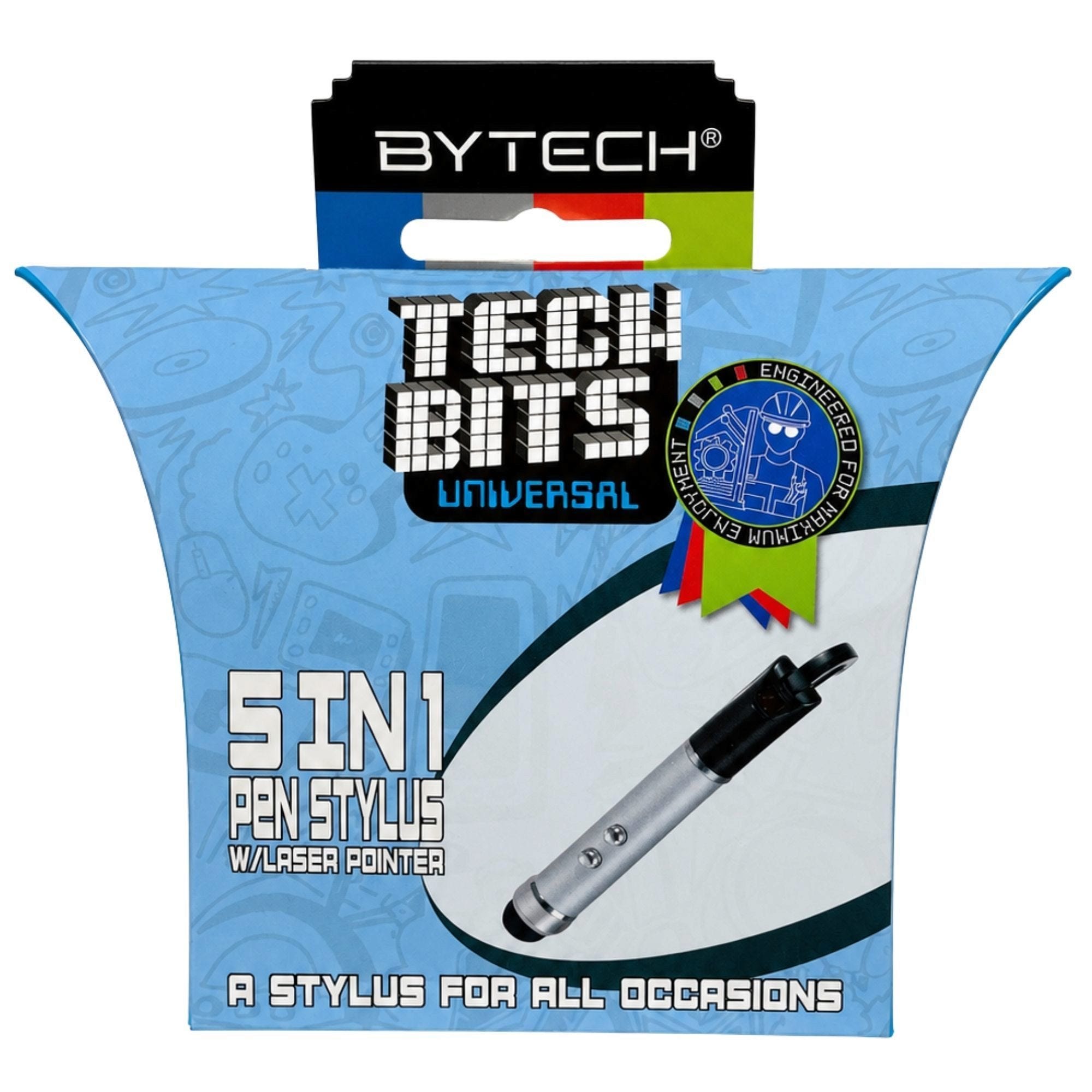 Bulk 20-Pack: Tech Bits 5-in-1 Stylus Pen Laser Pointer