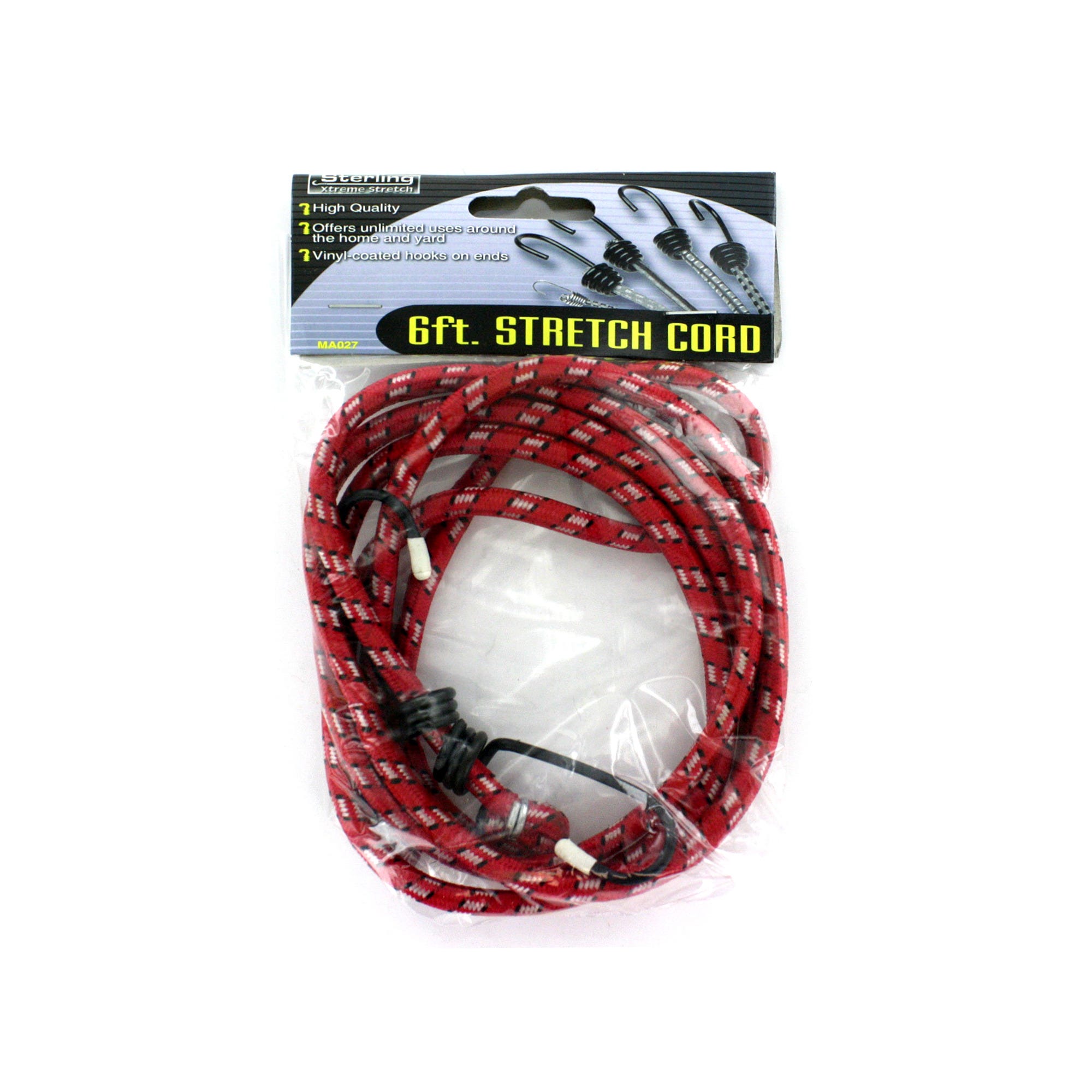 Bulk 48-Pack: Stretch Cord with Hooks