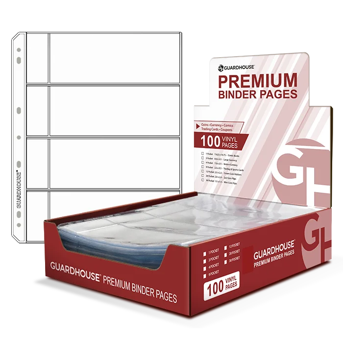 4 Pocket Guardhouse Vinyl Notebook Pages (Modern Currency)