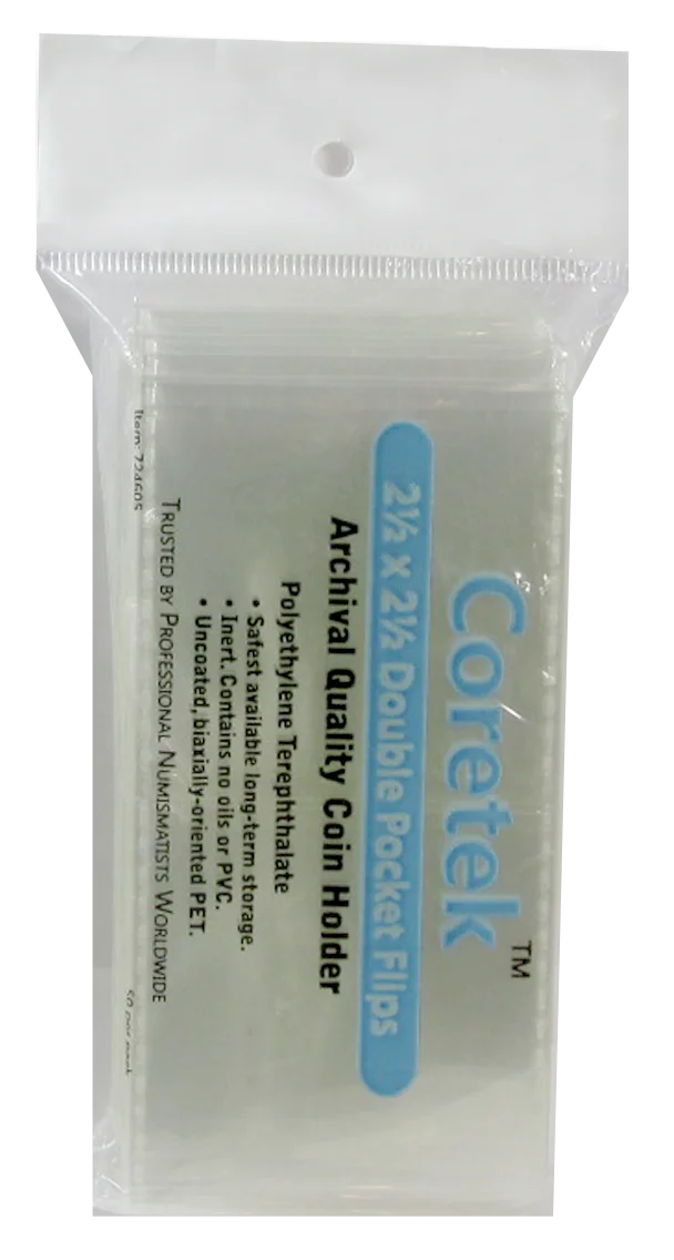 Coretek 2.5x2.5 Museum Quality Flips - 50 pack