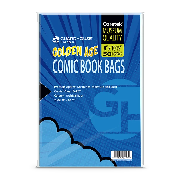 Coretek Comic Book Bag (2mil BoPET) - Golden
