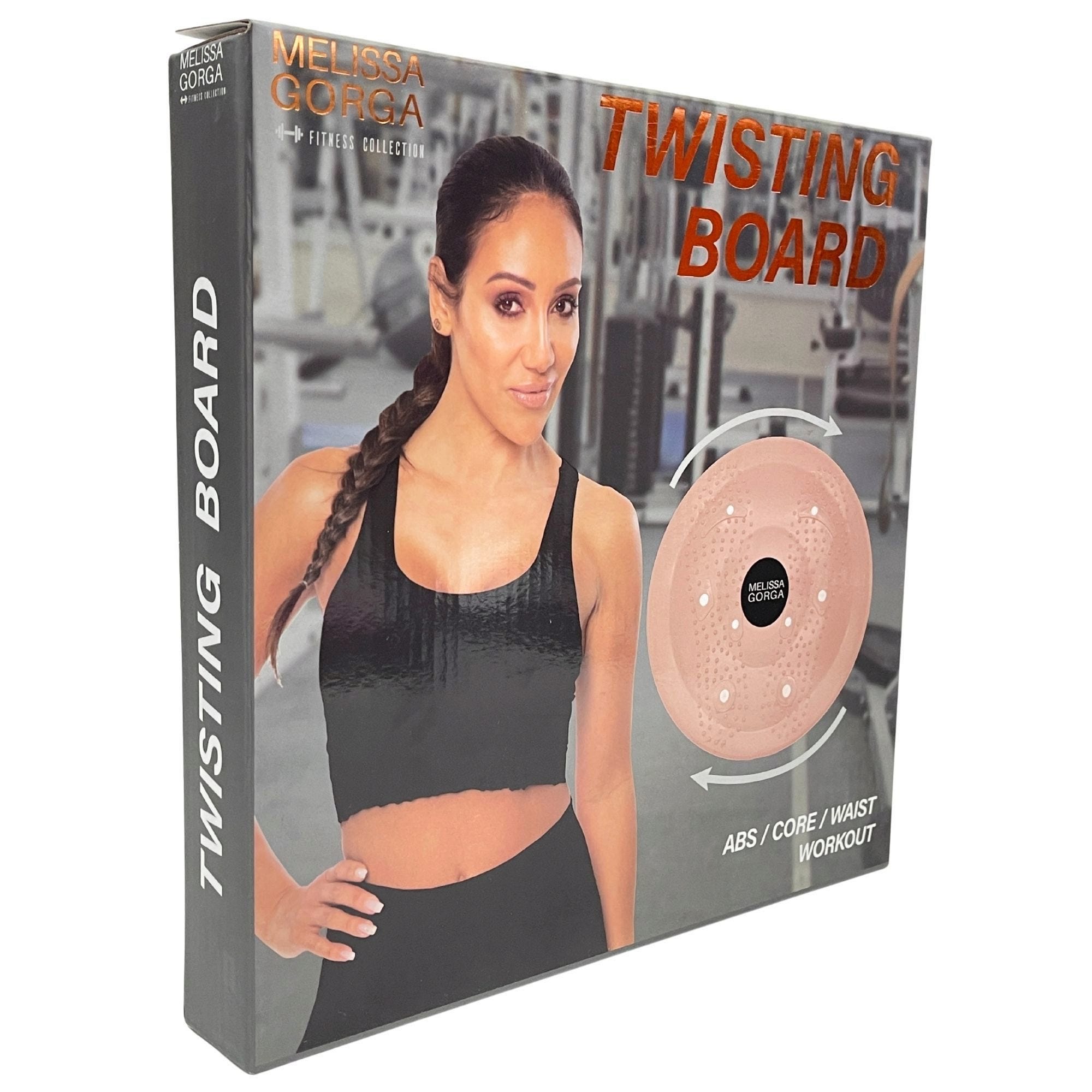 Fitness Collection Waist Core Workout Twisting Board with Protective Mat in Rose Gold (pack of 6)