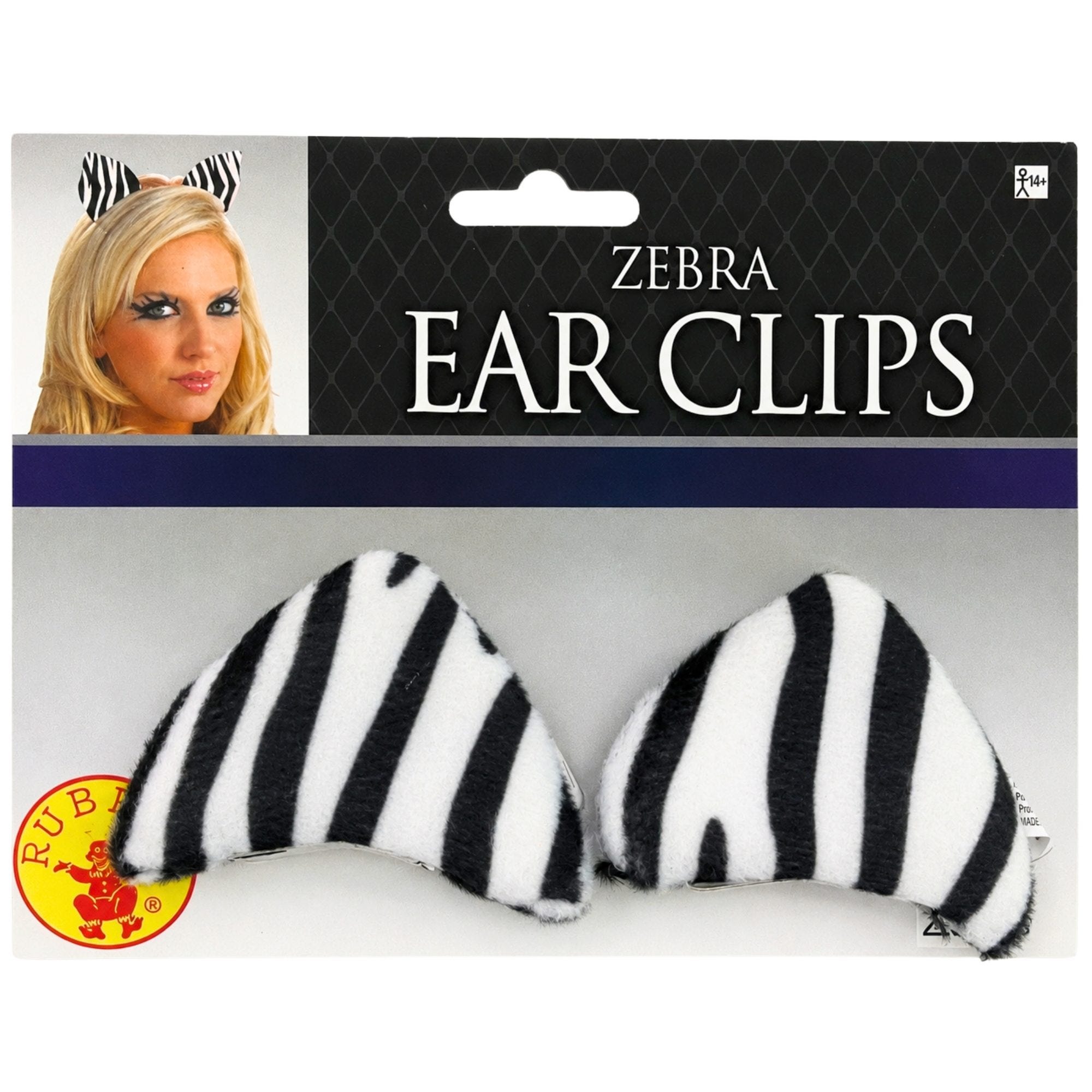 Bulk 36-Pack: Zebra Print Ear Clips