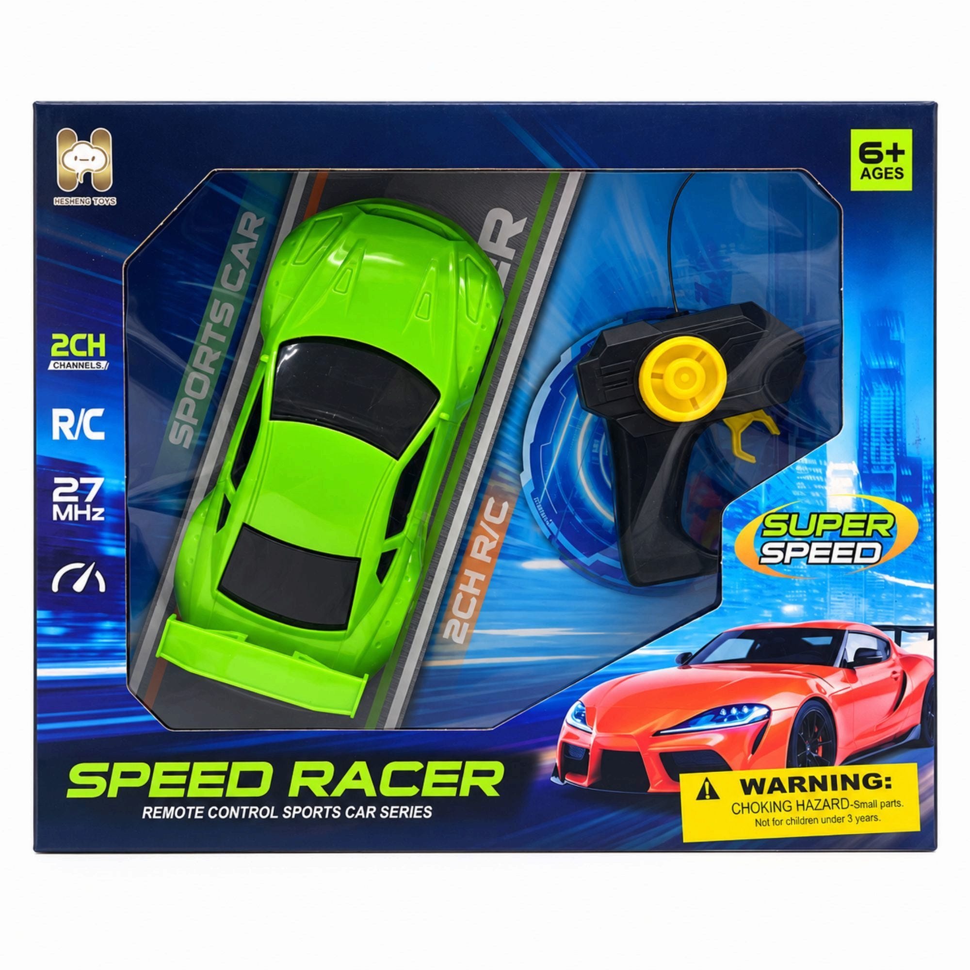 27MHz 2 Channel Remote Control Race Car Toy (pack of 5)
