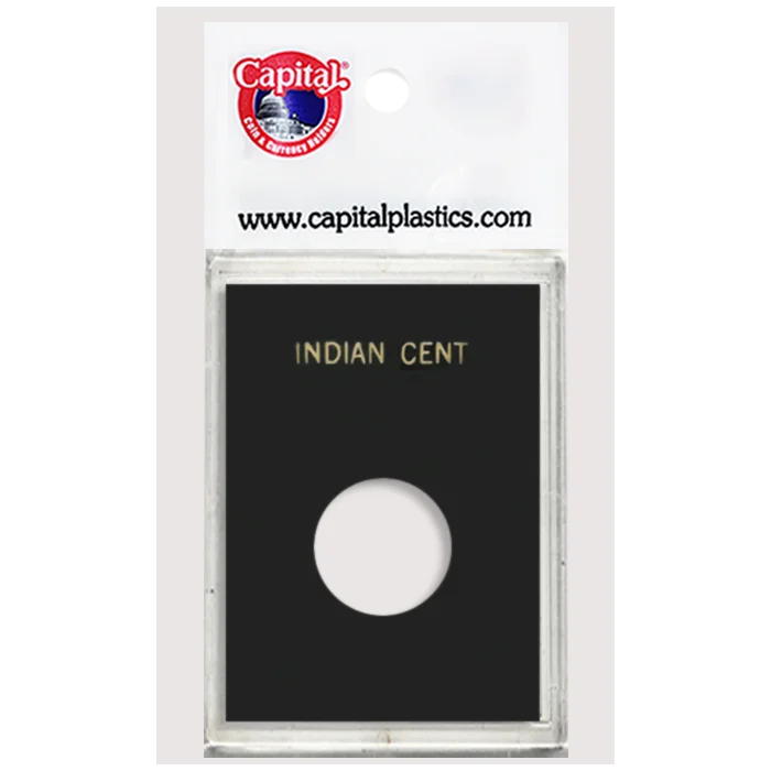 Capital Plastics Caps Coin Holder - Indian Cent