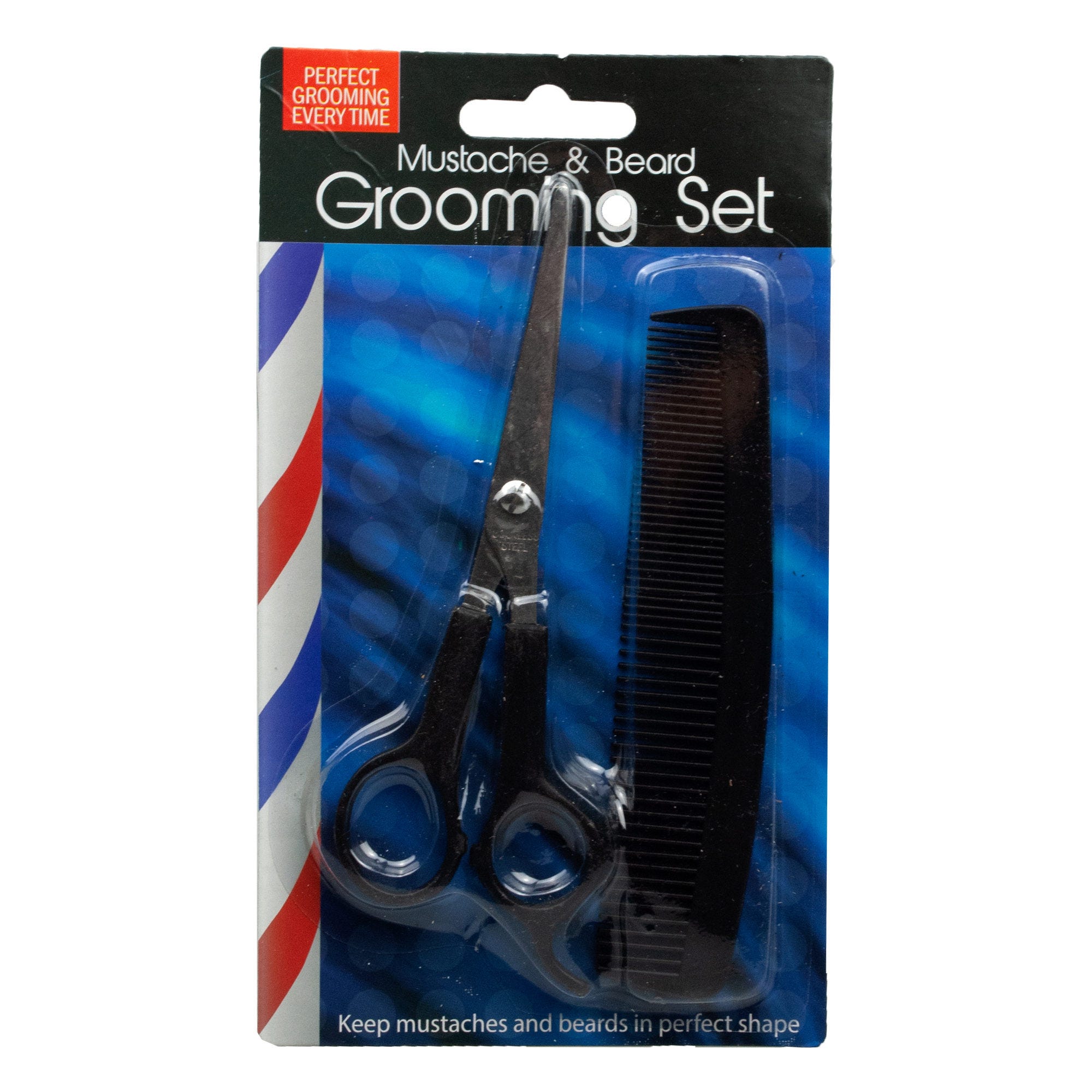 Bulk 24-Pack: Mustache & Beard Grooming Set