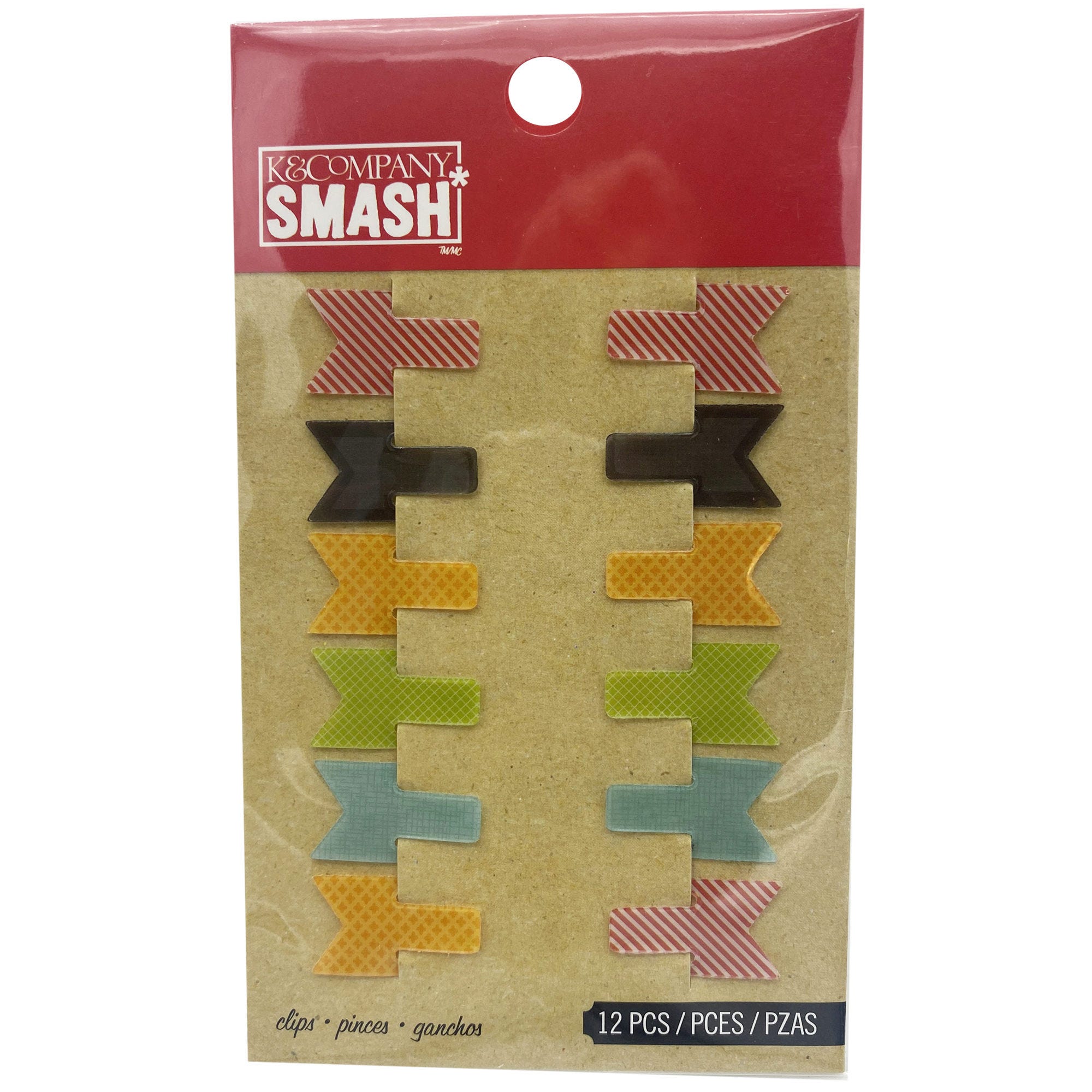 Bulk 111-Pack: Tiny Flag Paper Clip Set