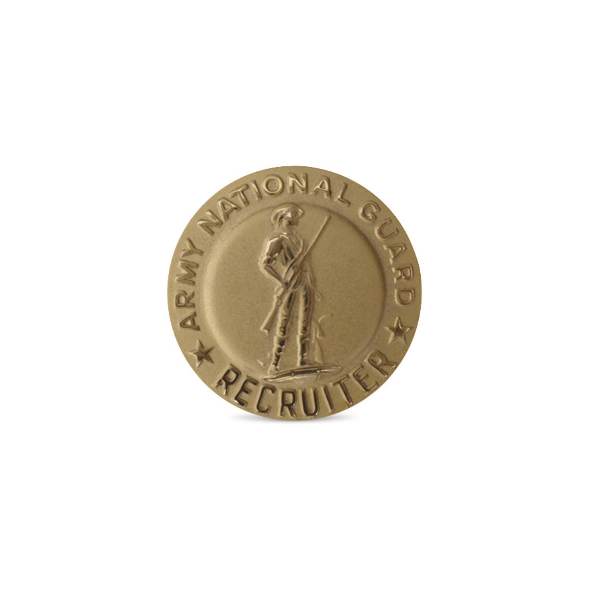 U.S. Army National Guard Surplus Recruiter Senior Identification Badge, 2 Pack, New