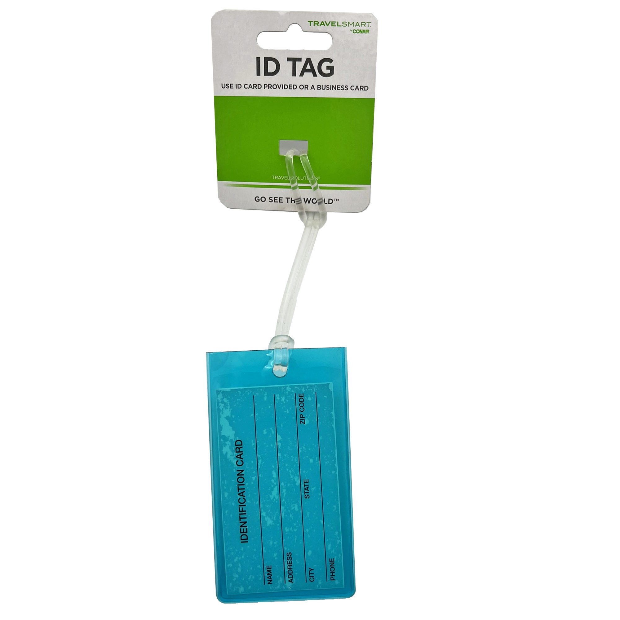 Travel Smart Aqua Travel ID Luggage Tag (pack of 96)