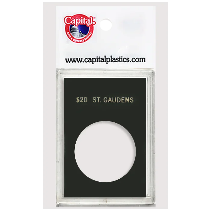 Capital Plastics Caps Coin Holder - St. Gaudens $20