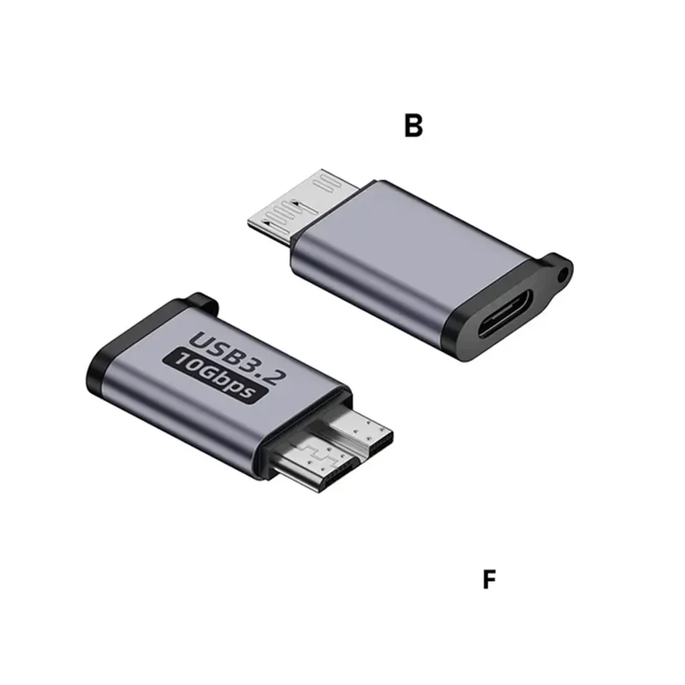 USB 3.0 Micro-B to USB-C adapter for external hard drives — representative supplier photograph