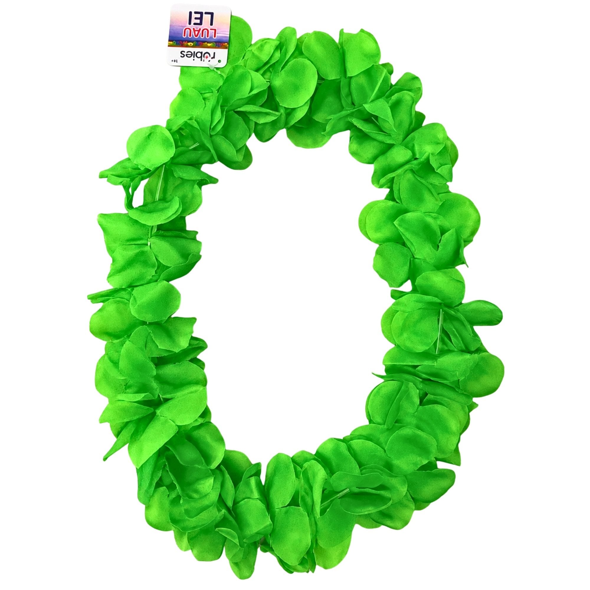 Bulk 36-Pack: Fluorescent Green Hawaiian Lei