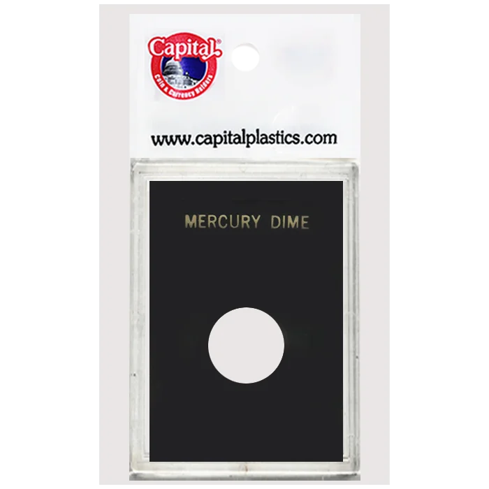 Capital Plastics Caps Coin Holder - Mercury Dime