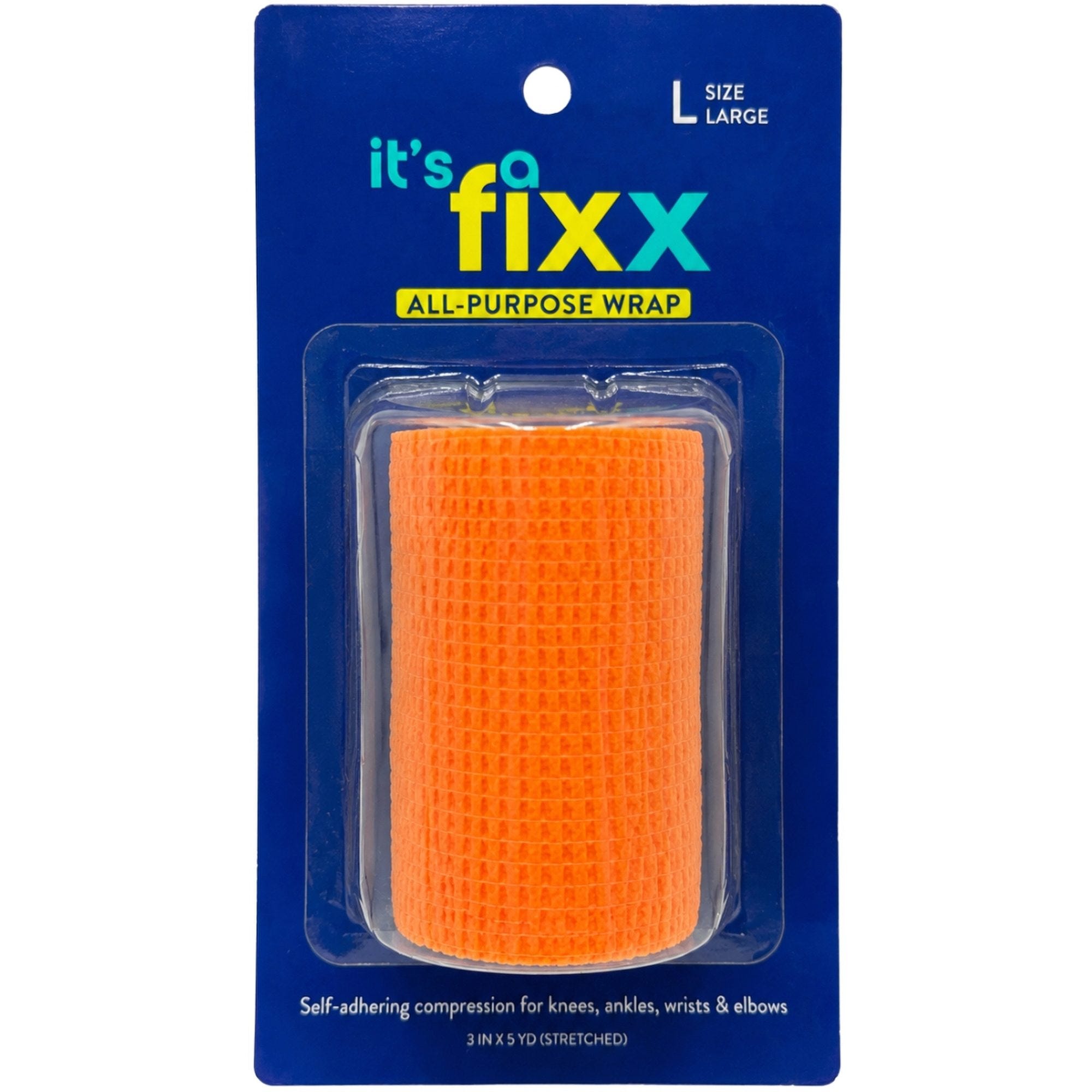 Bulk 29-Pack: It’s a Fixx Large All Purpose Self Adhering Compression Wrap in Orange